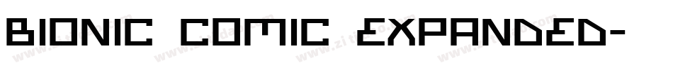 Bionic Comic Expanded字体转换